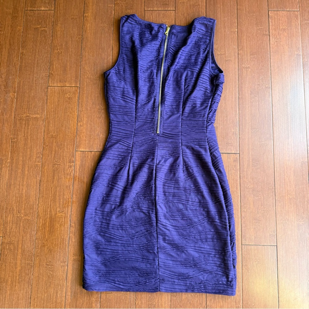 Women’s Guess Purple Sleeveless Bodycon Dress - Picture 3 of 9